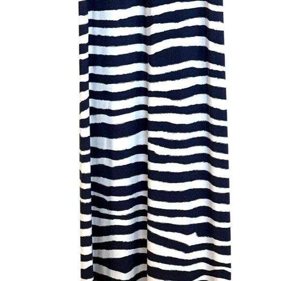Calvin Klein Women's Striped Racerback Sleeveless Zebra Maxi Dress Size 12 - Picture 5 of 7